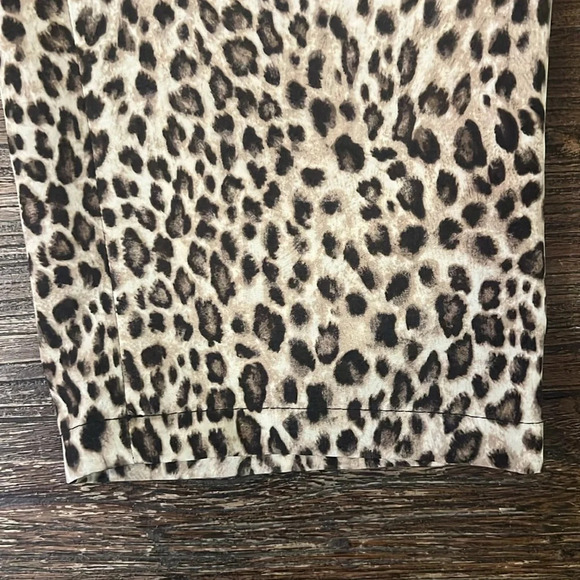 LAUREN RALPH LAUREN LEOPARD PRINT SLEEVELESS DRAWSTRING WAIST JUMPSUIT SIZE 4 - Picture 10 of 11